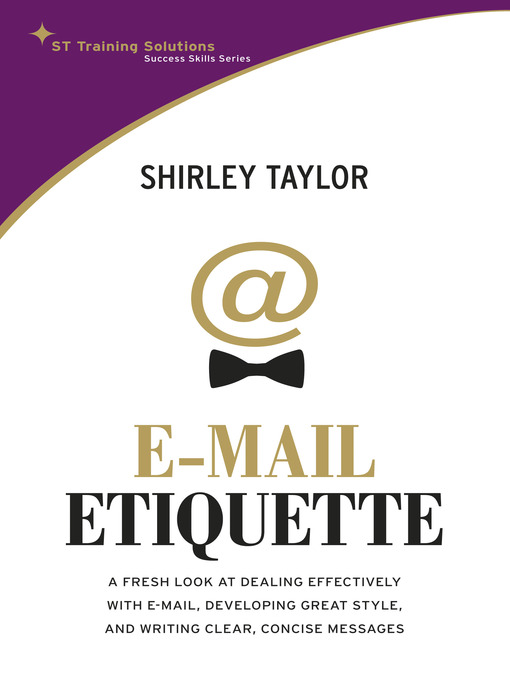 Title details for E-Mail Etiquette by Shirley Taylor - Available
